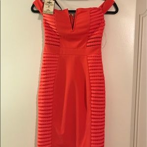 Coral Midi dress size 4